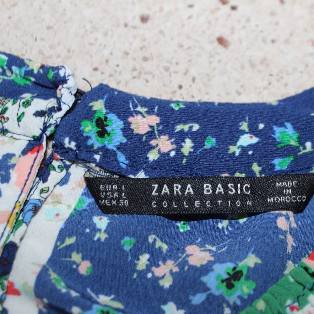 Zara Basic Collection Patchwork Cold Shoulder Sle… - image 13